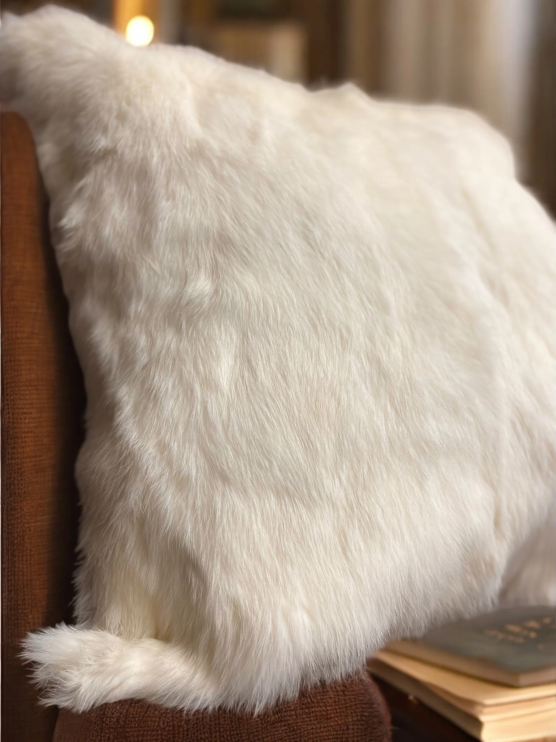 18" White Rabbit Pillow - Image 3