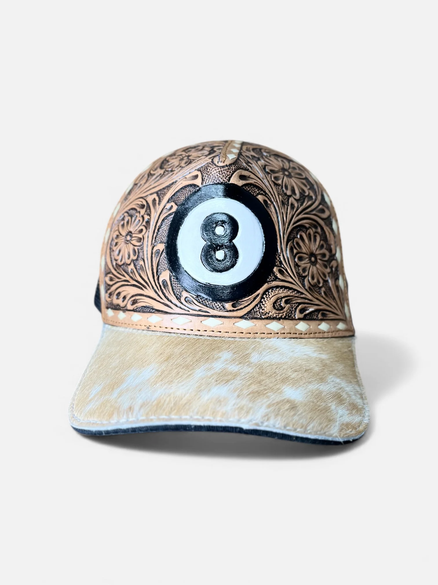 8 ball tooled leather cap - Image 2