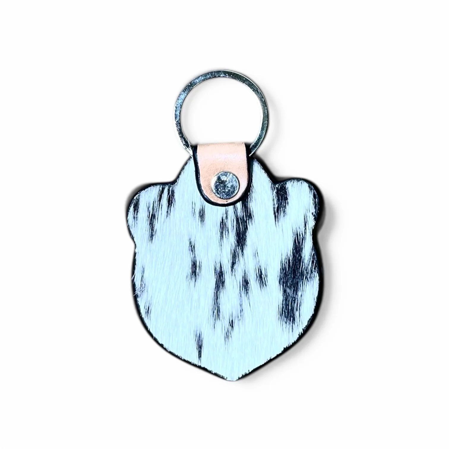 Alien cowhide & tooled leather Keychain - Image 2