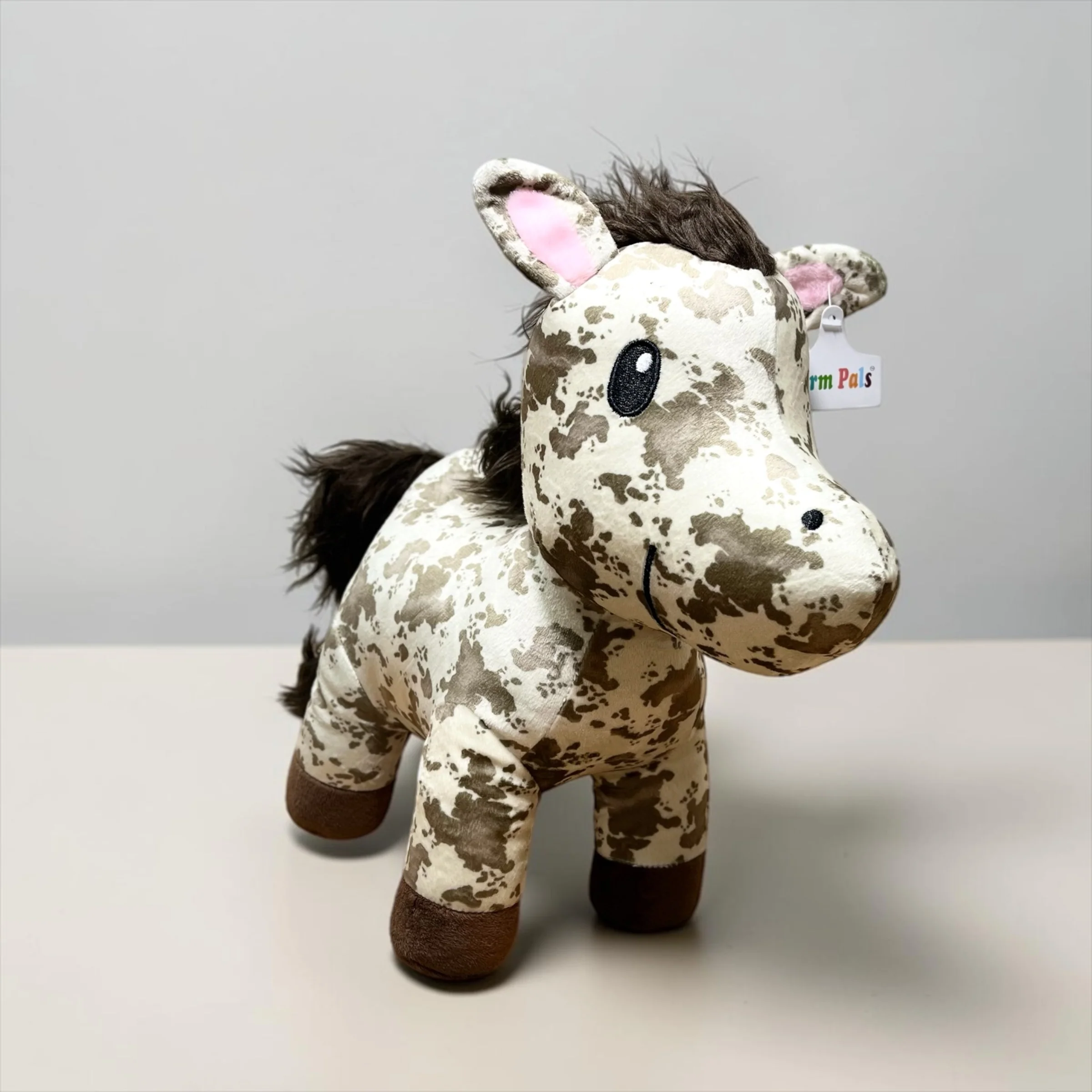 Beige cowprint horse - medium farm pal - Image 2