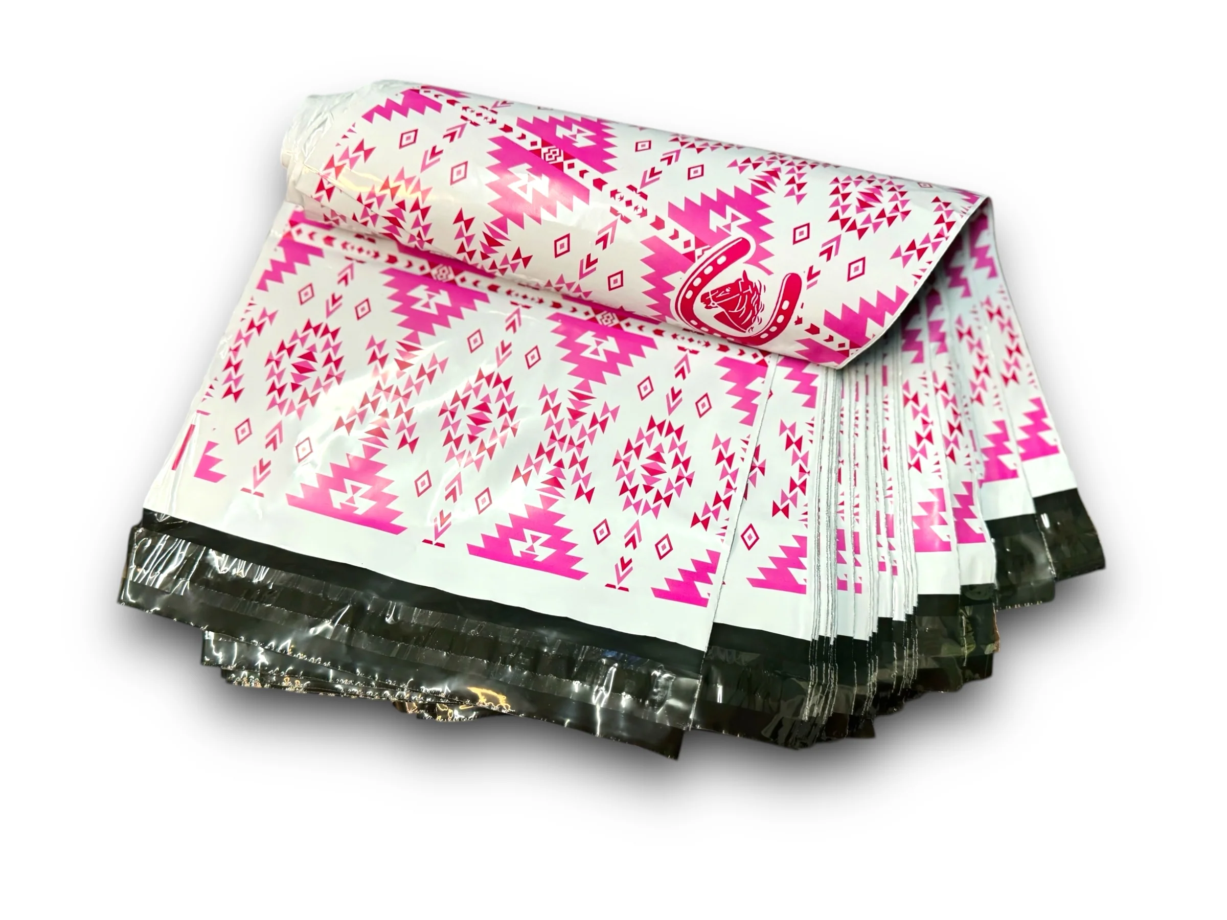 Pink Western Poly Shipping Bag 100 pcs - Image 2