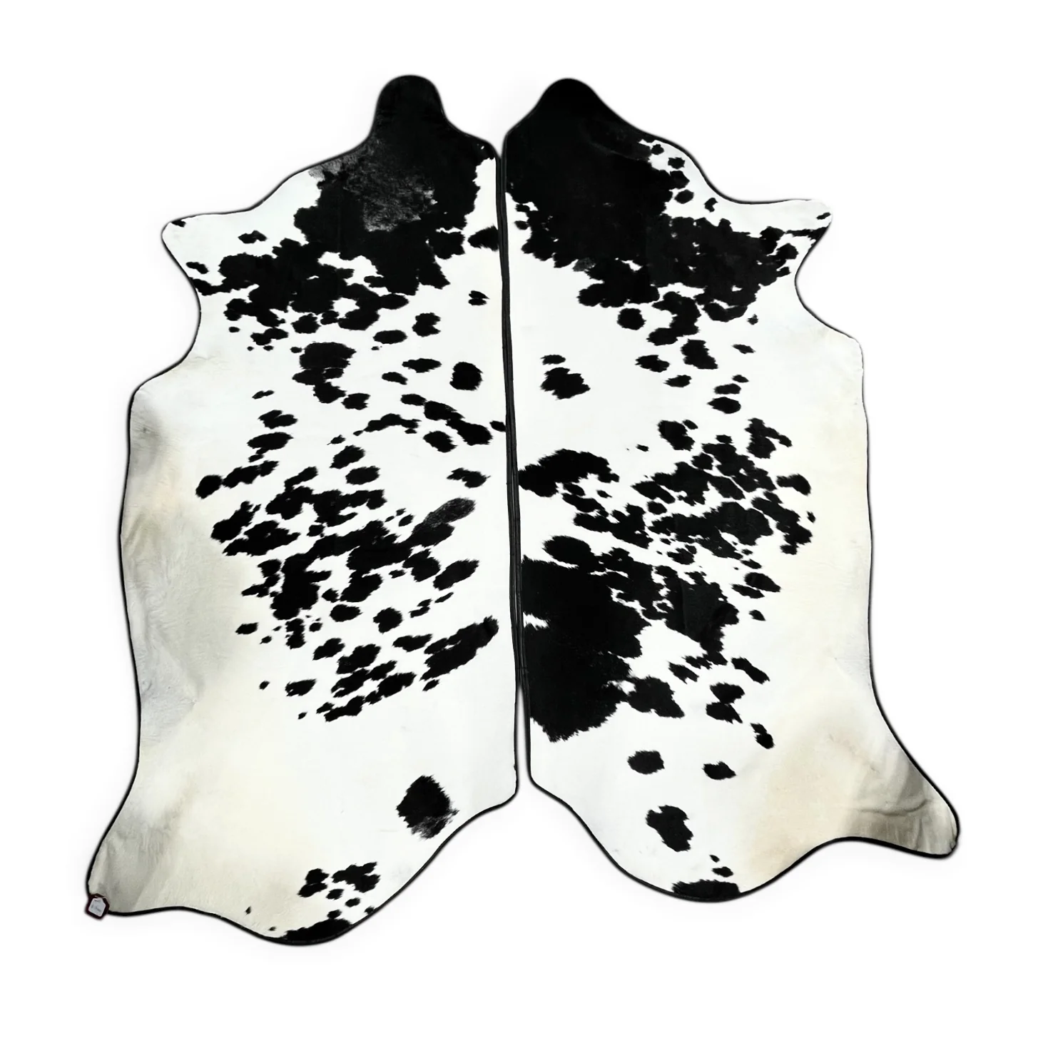 Black border matching sets 7-8’ cowhide rug (a)