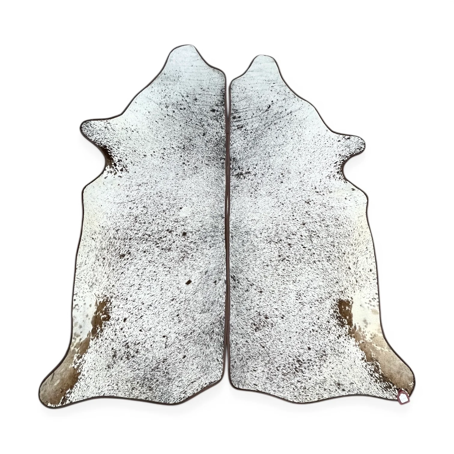Brown border matching sets 6-7’ cowhide rug (c)
