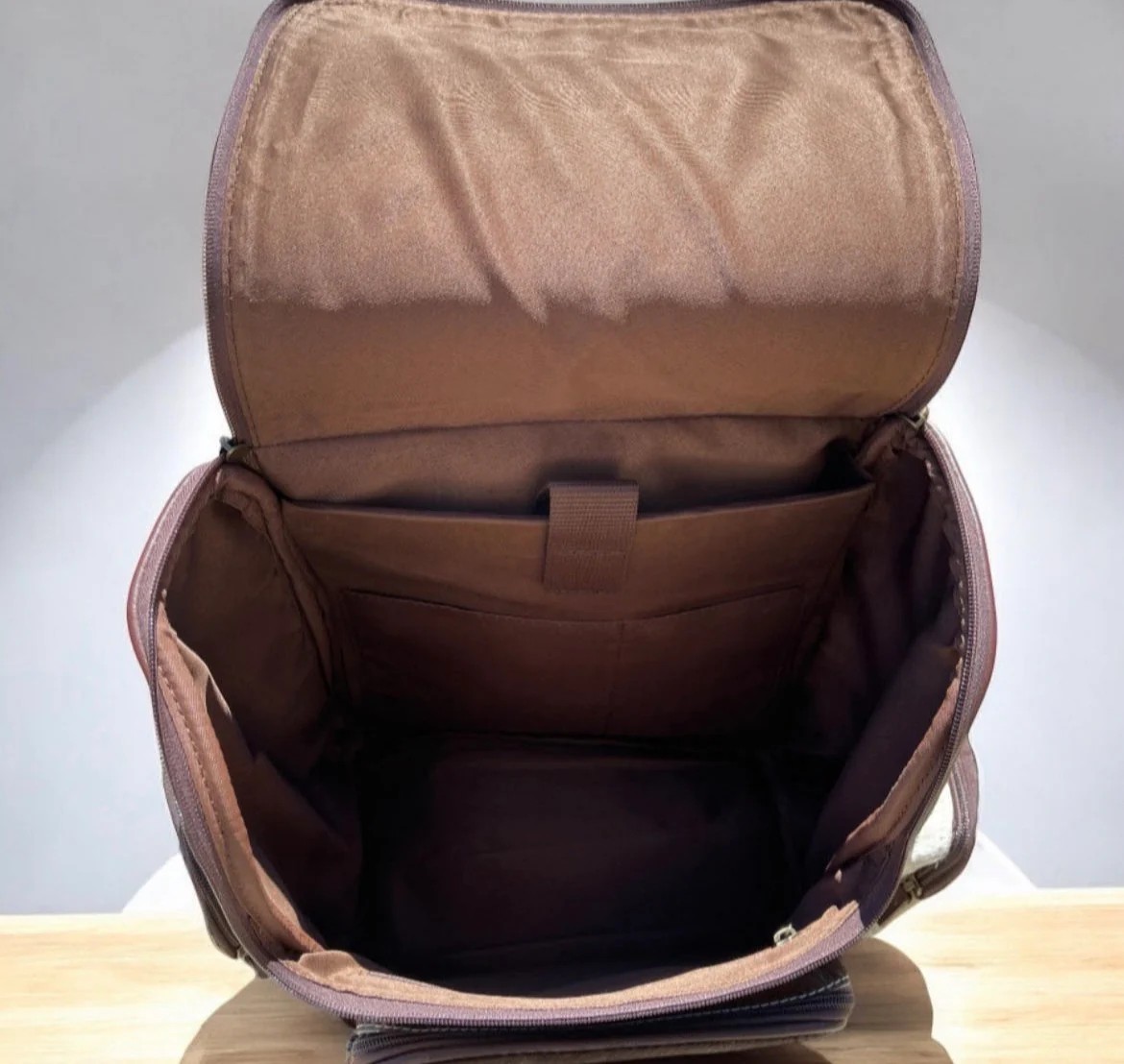 Brown cowhide backpack - Image 4