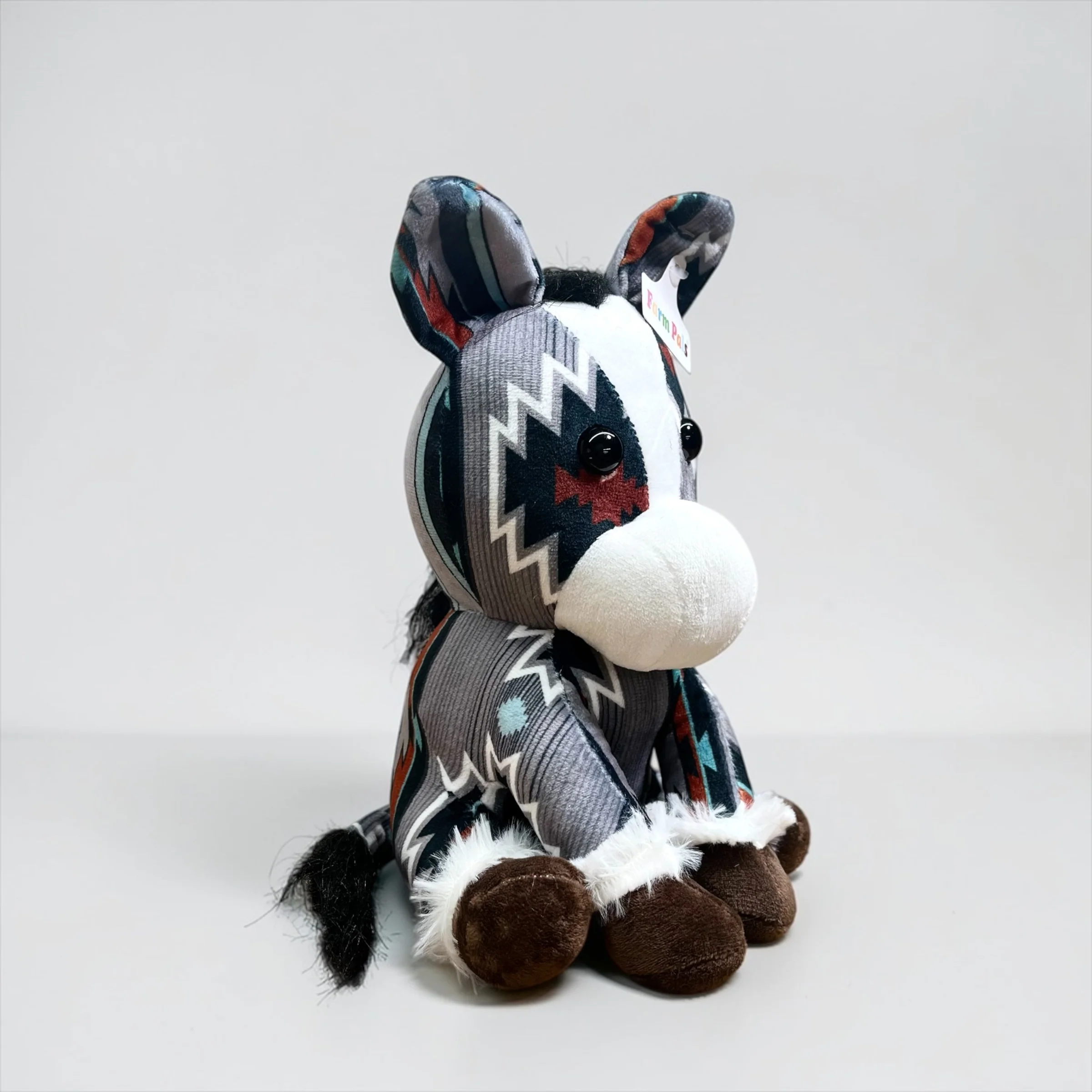 Grey Aztec horse - medium farm pal - Image 2