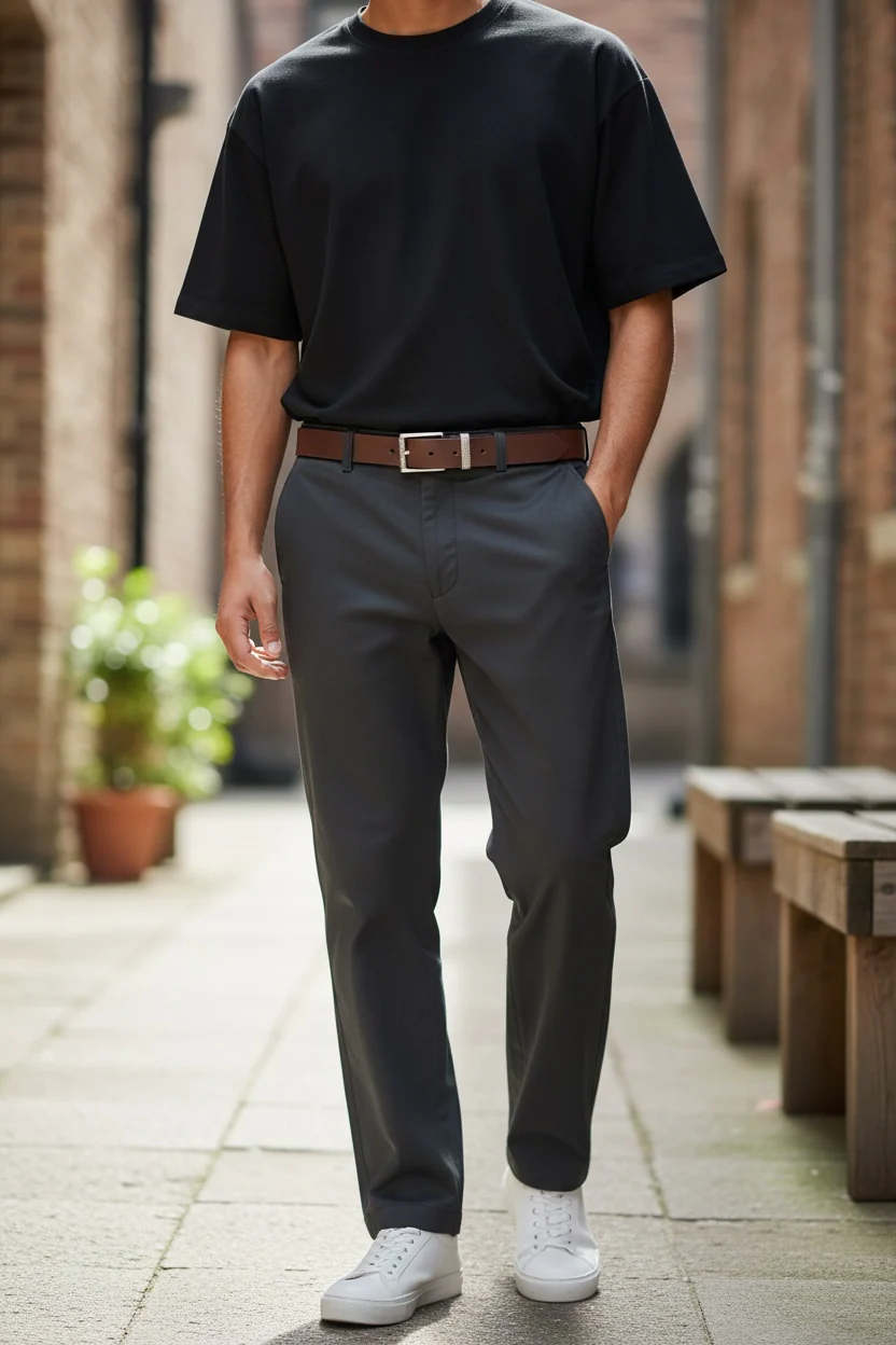 Heritage brown leather belt - Image 2