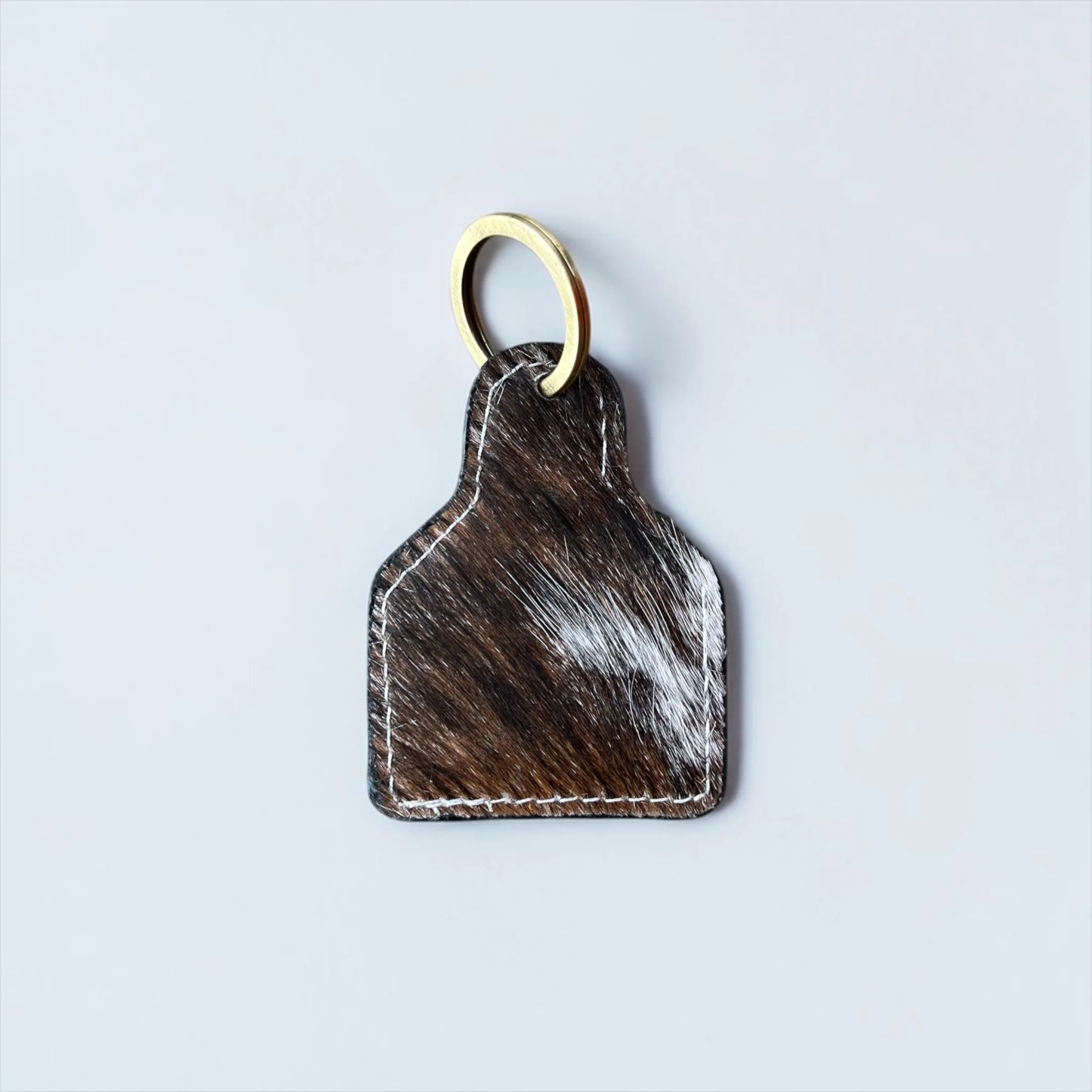 Wolf all cowhide Keychain - Image 2