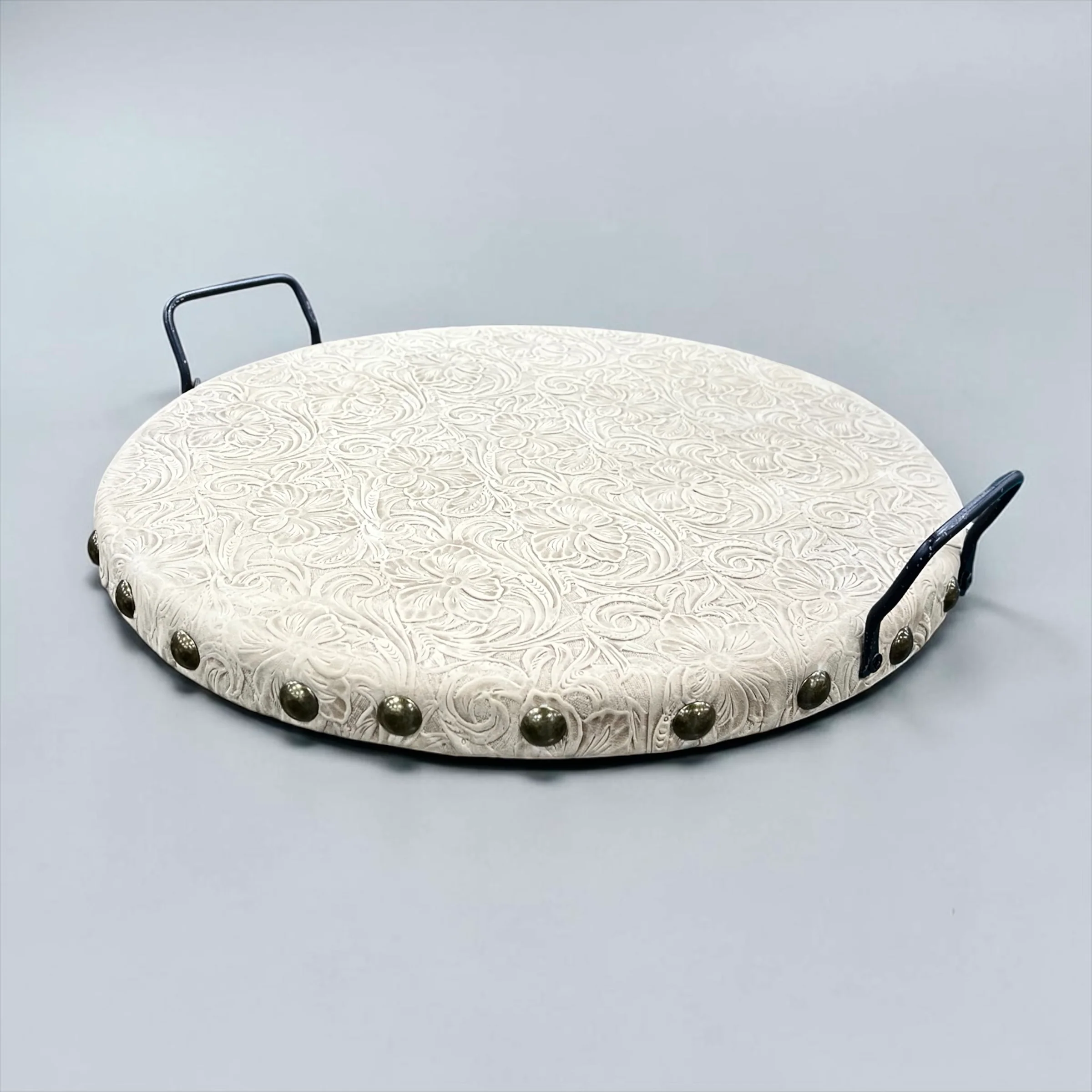 Ivory tooled leather tray - Image 2