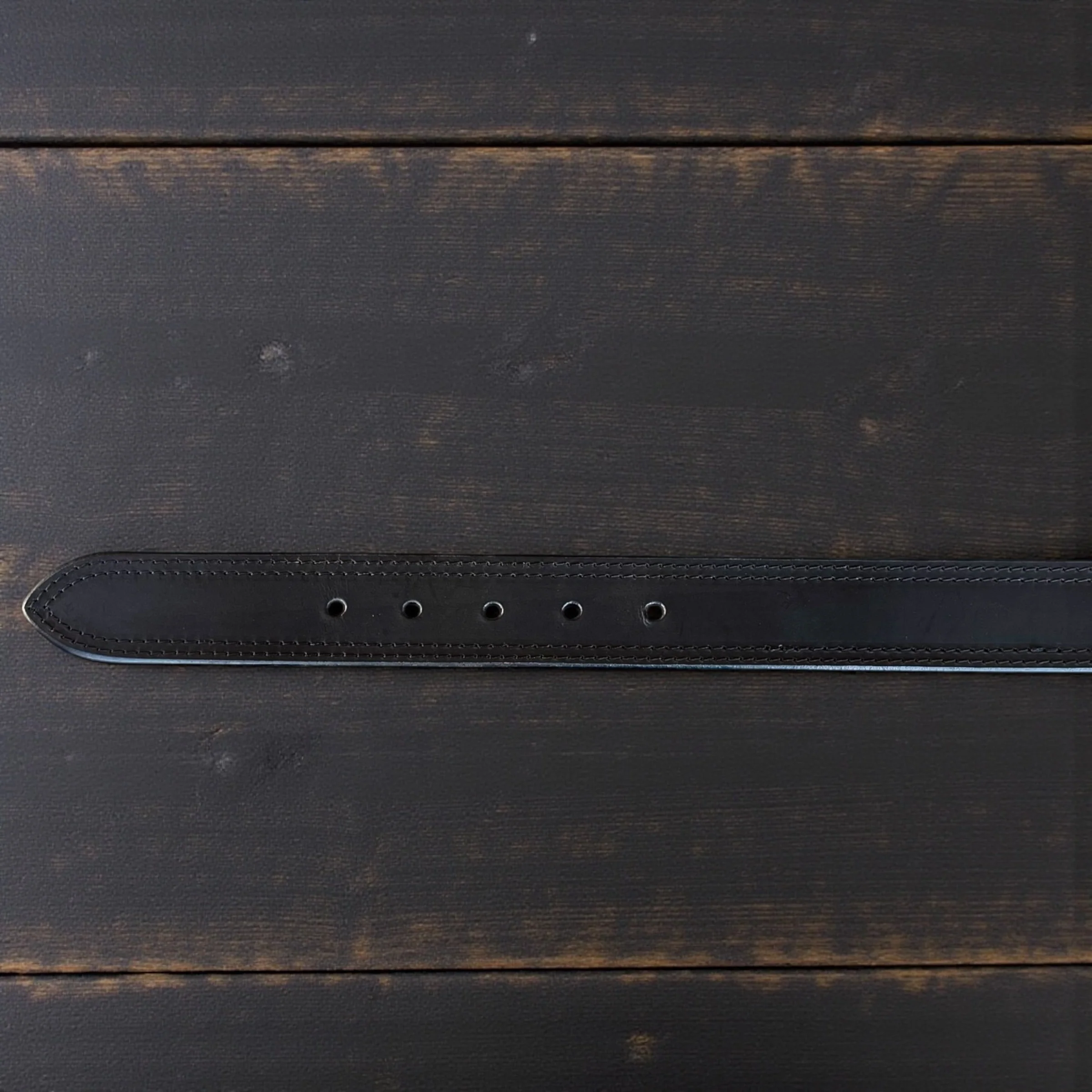 Midnight black leather belt - Image 3