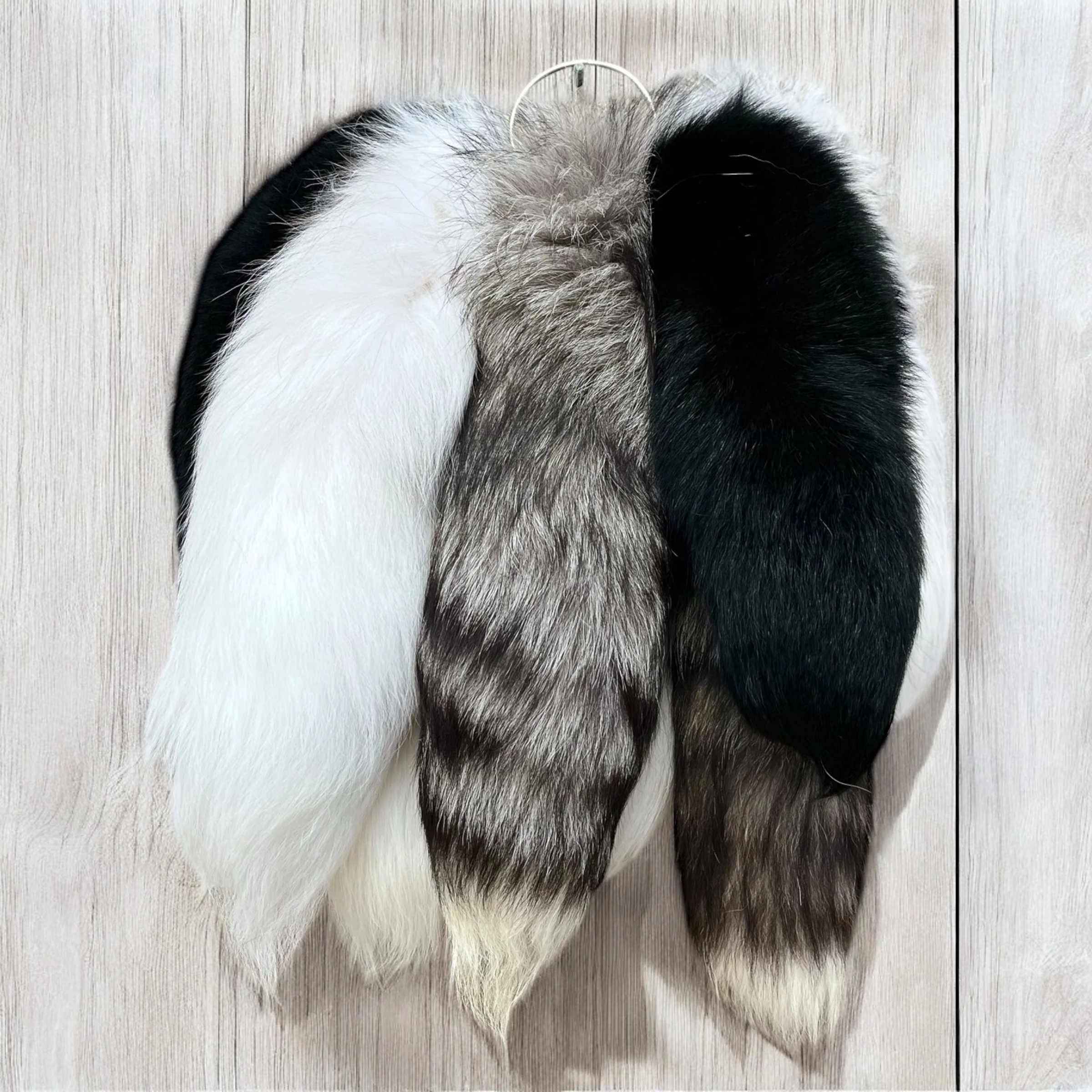 Mix natural fox tail large - Image 2