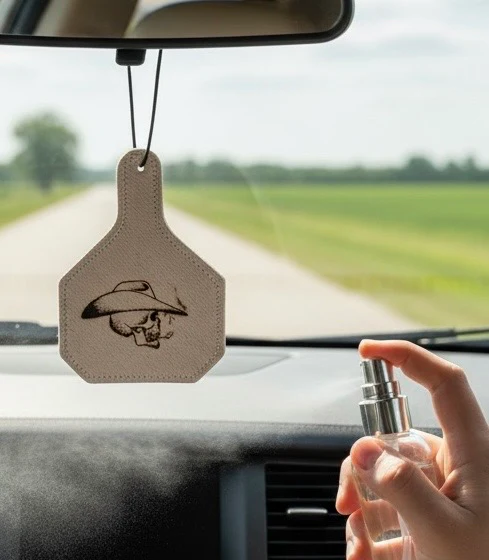 Smoke show cowhide freshener