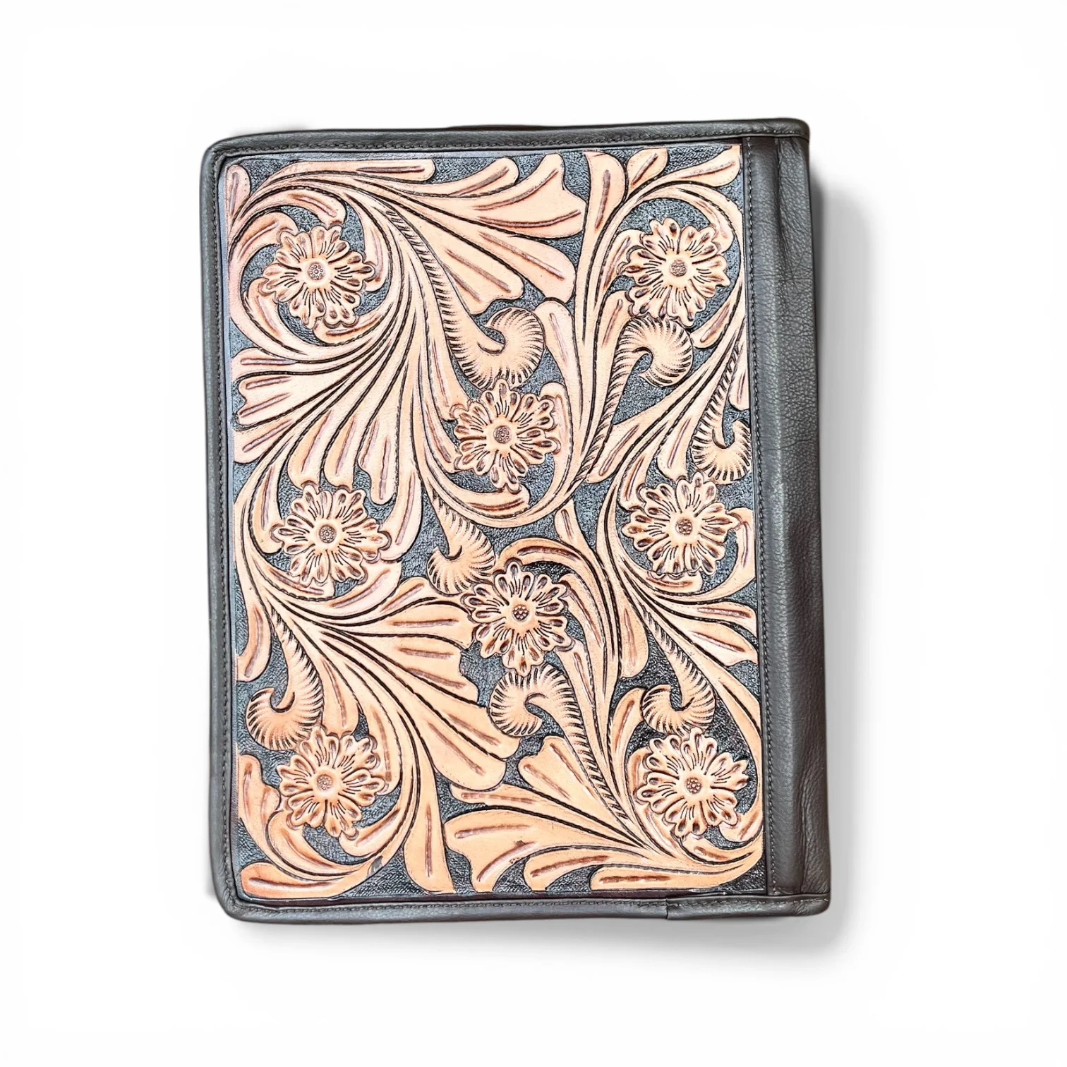 Tooled leather & cowhide planner - Image 2
