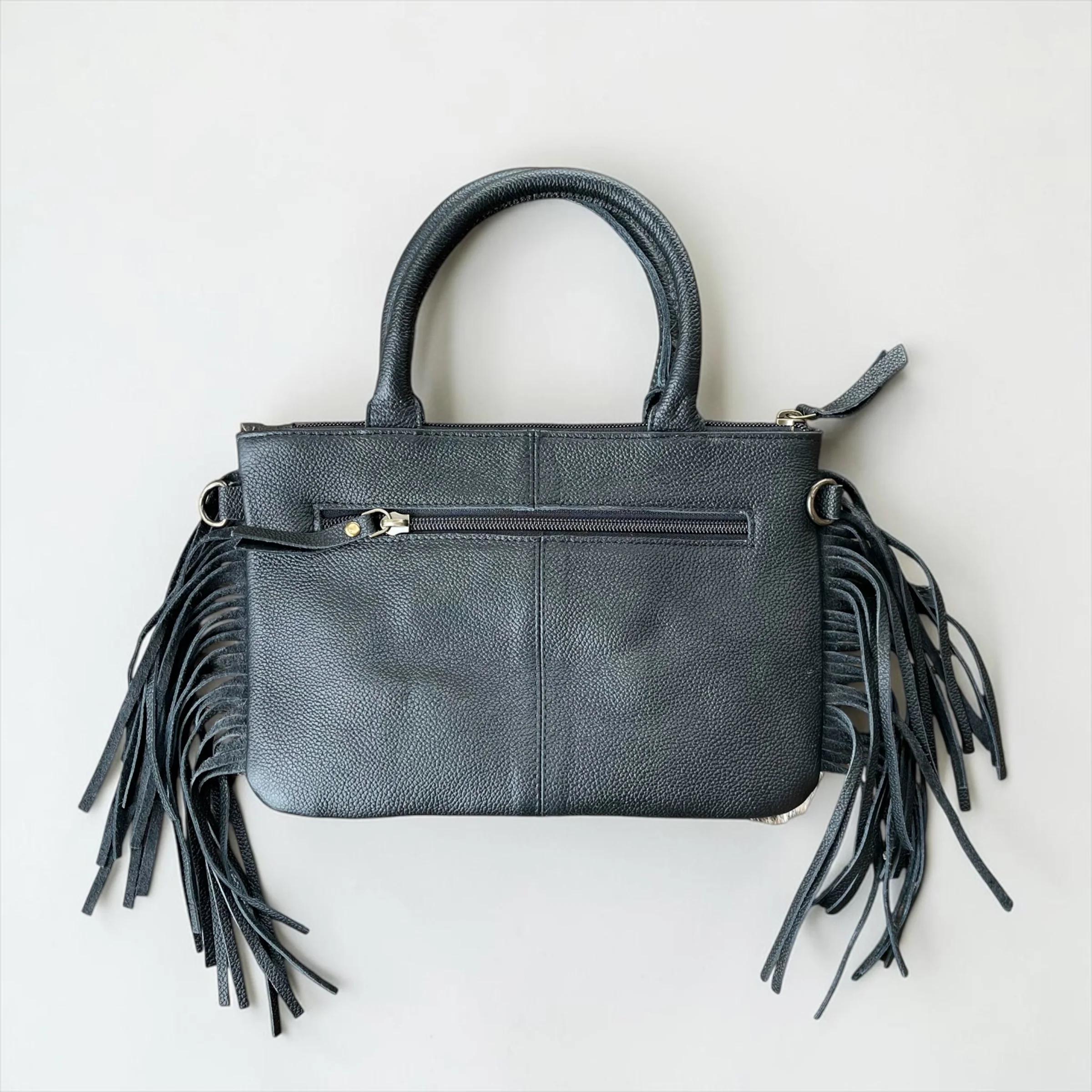 Turquoise buckle fringe crossbody - Image 2