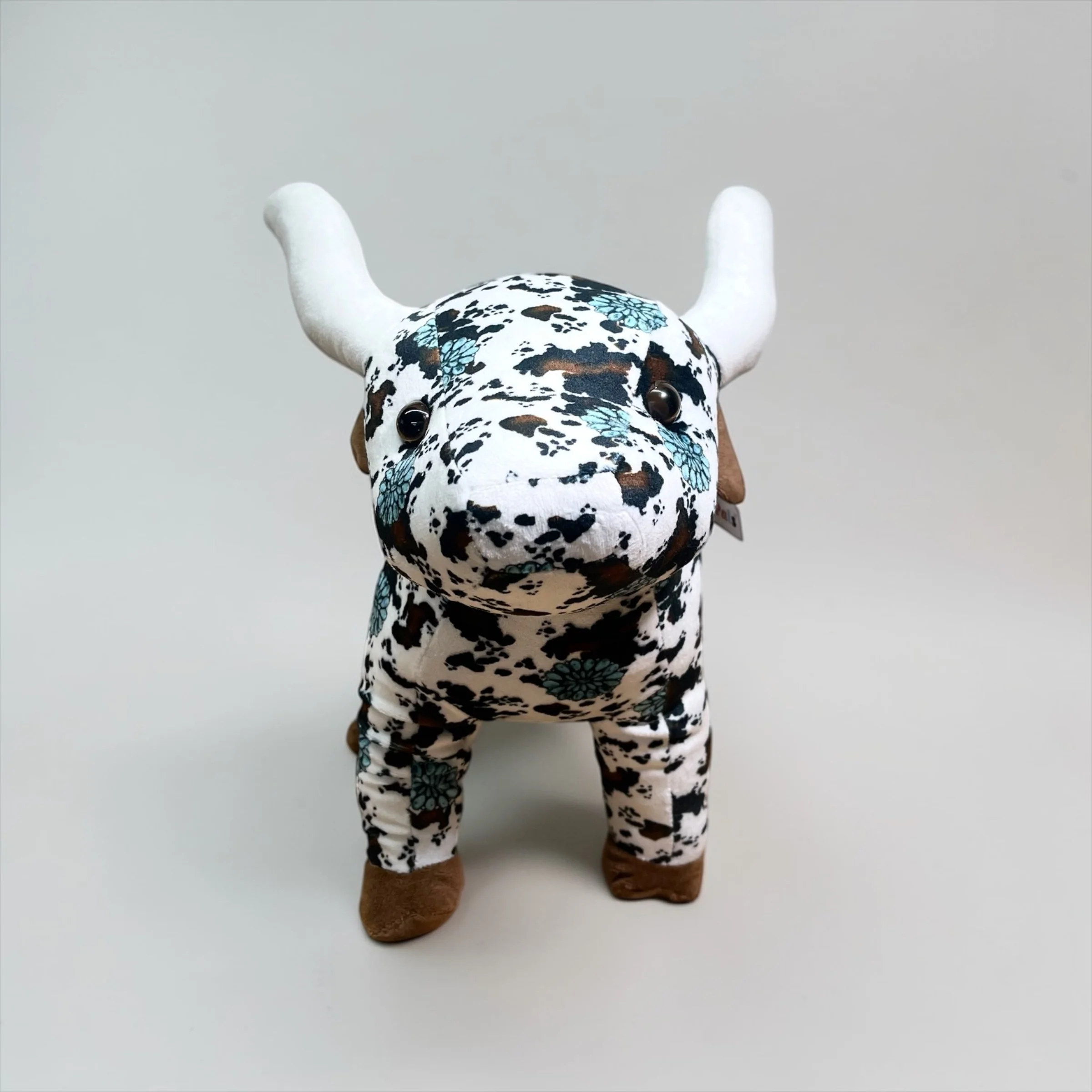 Turquoise concho Cowprint Longhorn- medium farm pal - Image 2